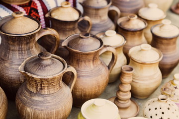diverse beautiful pottery