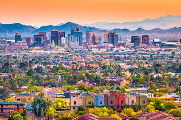Phoenix, Arizona, États-Unis Paysage urbain
