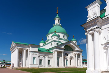Fototapeta na wymiar Spaso-Yakovlevsky Monastery on a summer sunny day. Gold ring of Russia. Rostov, Russia.