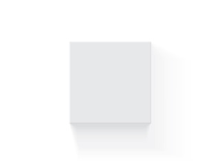 white square box on a white background