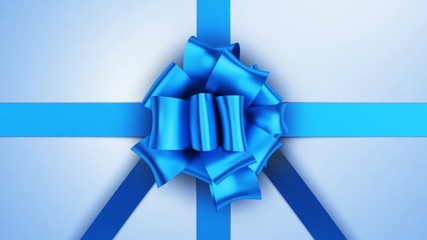 Opening Beautiful Gift Box With Ribbons and Big Bow. 5 videos in 1. Unpacking Gift 3d Animation Elements on Green Screen Alpha Channel. Untying Decorative Knot. 4k Ultra HD 3840x2160. - Powered by Adobe
