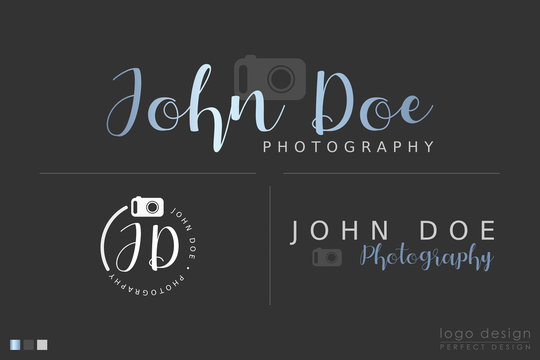 Photography Logo design set With camera