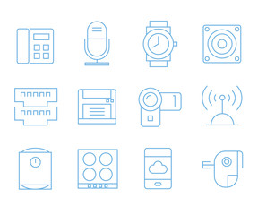 smart device icons, gadget icons