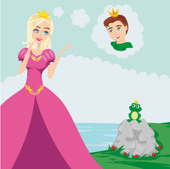 prince enchanted with a frog