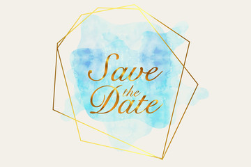 Save the date invitation card. Modern design template with elements. Modern trend colors. Vector elements. Eps 10