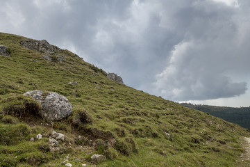 View from Bucegi mountains,  Romania,  Bucegi National Park