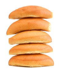 Bread on a white background