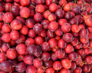 Fruits in a supermarket - plum.