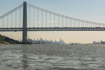 George Washington Bridge over the Hudson River, Manhattan