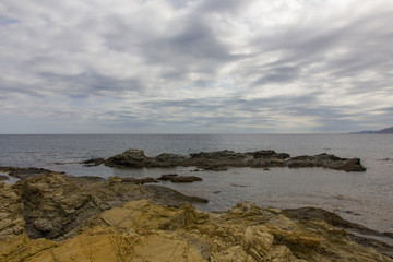 Acantilados en el camino de Ronda, cerca de Llançà