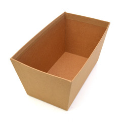 Blank paper fry box including clipping path