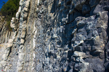 rocks and stones of the sea coast