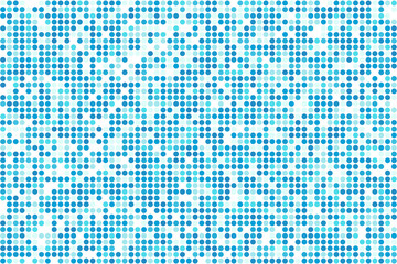 Abstract blue winter mosaic - vector cold circles background