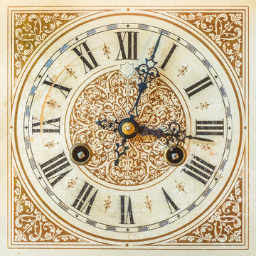 Ancient ornamental clock
