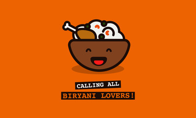 Calling All Biryani Lovers Poster Design