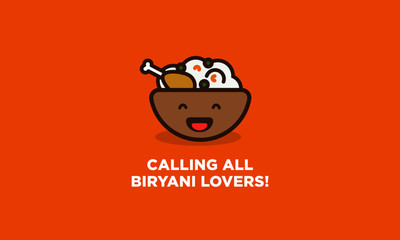 Calling All Biryani Lovers Poster Design