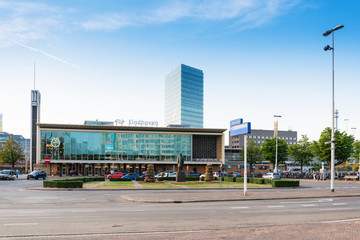 EINDHOVEN, NETHERLANDS - JULY 27, 2018 : main train station Eindhoven, Netherlands