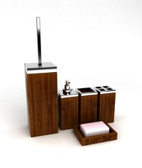 Bathroom Accessories 3D Rendering