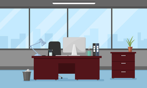 Office Business Illustration Icon
Vector Corporate workspace.