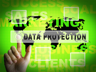 Data Protection Bill Internet Privacy 3d Illustration