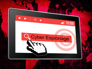 Cyber Espionage Criminal Cyber Attack 3d Illustration