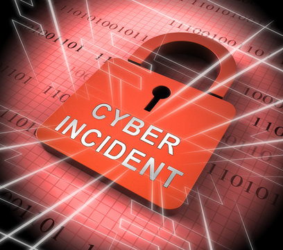Cyber Incident Data Attack Alert 3d Rendering