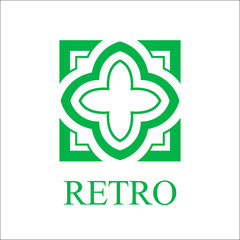 Vintage ornamental logo