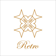 Vintage ornamental logo
