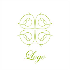 Vintage ornamental logo