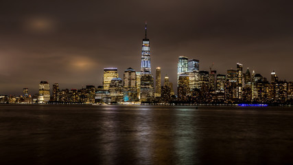 Fototapeta na wymiar NYC skyline at night