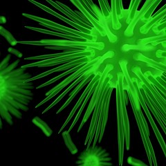 Green bacteria or microbe