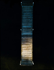 Boat dock in the shadows