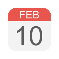 February 10 - Calendar Icon