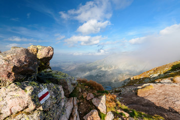 Landscape of Zielona Dolina Gasiencowa in the Tatra Mountain, Poland