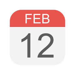 February 12 - Calendar Icon