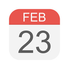 February 23 - Calendar Icon