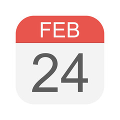 February 24 - Calendar Icon