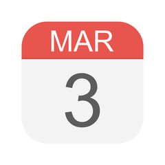 March 3 - Calendar Icon