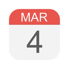 March 4 - Calendar Icon