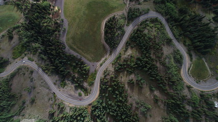 Winding mountain road