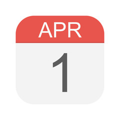 April 1 - Calendar Icon