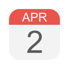 April 2 - Calendar Icon