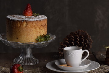 cup of coffee and cake