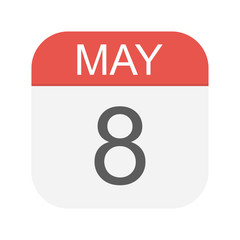 May 8 - Calendar Icon