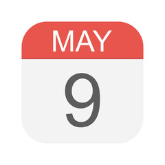 May 9 - Calendar Icon