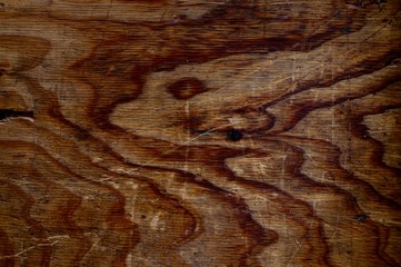 Altes schmutziges braunes Holzbrett