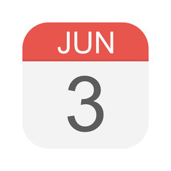 June 3 - Calendar Icon
