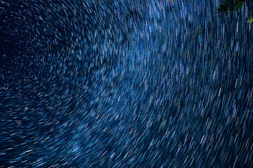 starry sky on long exposure. TimeLapse Concept