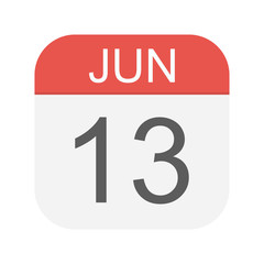 June 13 - Calendar Icon