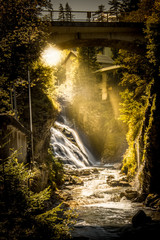Waterfall in Bad Gastein in Austria